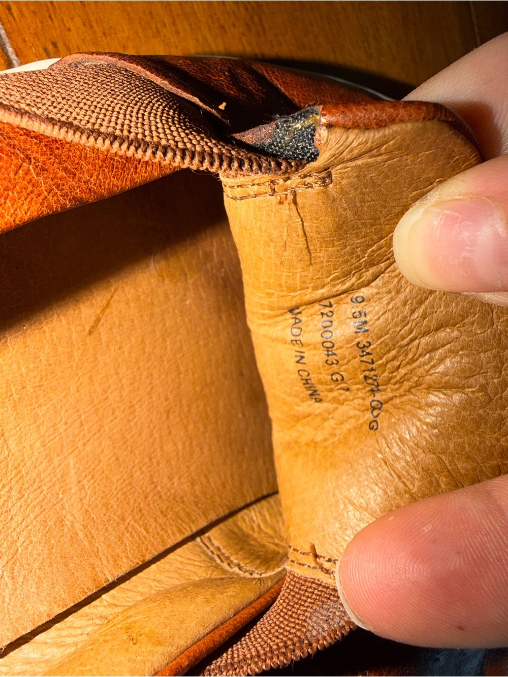 Frye Women's Slip-On Loafers in Cognac Brown - Picture 3 of 5